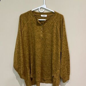 Mustard Henley Long Sleeve tunic.